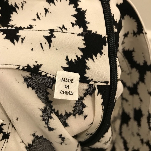 A.L.C. Corso Skirt 6 Silk Flowers Black White Floral high low long blooms - Picture 10 of 13